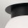 Lampe de plafonnier Abat-jour sphérique verre métal Ø 20,3 cm noir blanc E27
