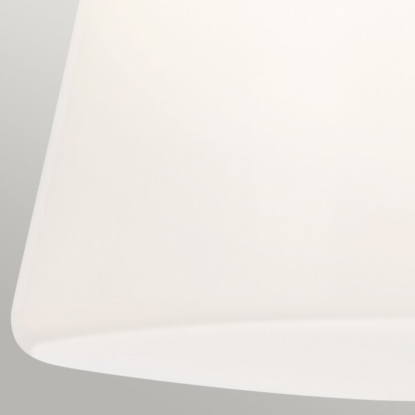 Lampe de plafonnier petit L : 21,6 cm E27 métal verre en bronze blanc
