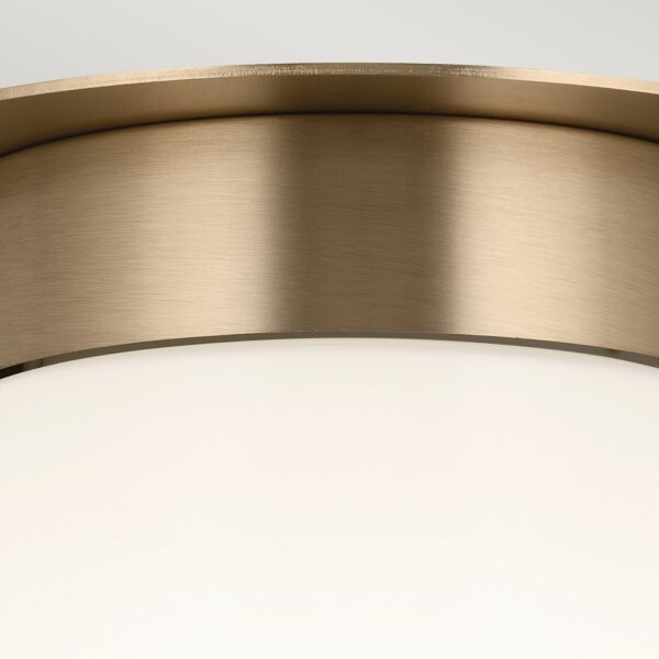 Lampe de plafonnier petit L : 21,6 cm E27 métal verre en bronze blanc