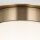 Lampe de plafonnier petit L : 21,6 cm E27 métal verre en bronze blanc