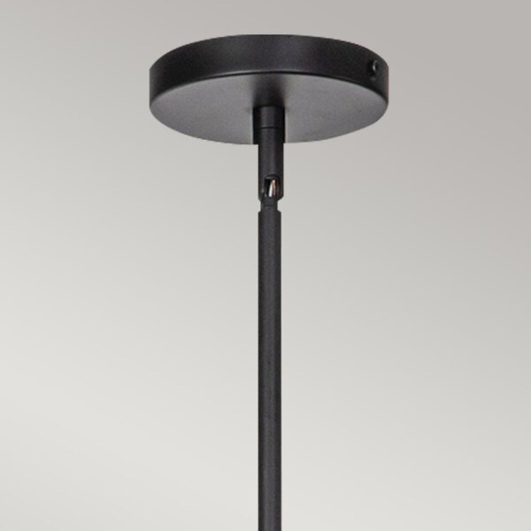 Suspension Métal Câble H : max. 162,5 cm Noir Beige E14