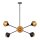 Suspension Métal Câble H : max. 162,5 cm Noir Beige E14