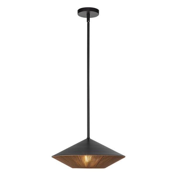 Suspension corde métal Ø 38,1 cm H : max. 137,8 cm