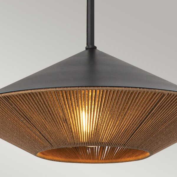 Suspension corde métal Ø 38,1 cm H : max. 137,8 cm