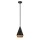 Suspension métal corde D : 18,1 cm Réglable en hauteur E27