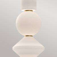 Suspension LED verre métal L : 19,8cm Moderne...