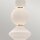 Suspension LED verre métal L : 19,8cm Moderne blanc or antique