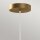 Suspension LED verre métal L : 19,8cm Moderne blanc or antique