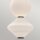 Suspension LED noir blanc réglable en métal verre