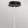 Suspension LED noir blanc réglable en métal verre