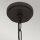 Lampe à suspendre aspect albâtre D : 37 cm en bronze blanc antique
