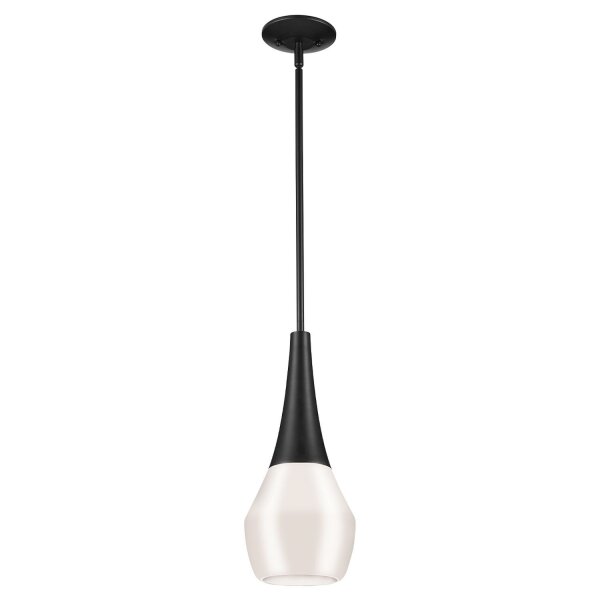 Suspension Abat-jour en verre étroit Ø 17,8 cm H : max. 144,5 cm E27