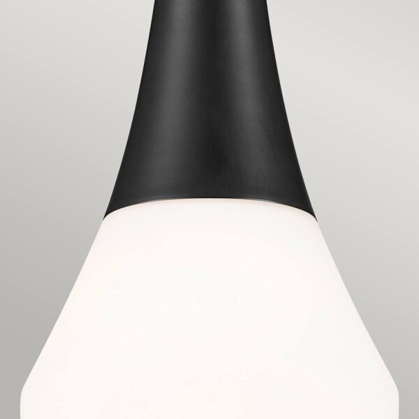 Suspension Abat-jour en verre étroit Ø 17,8 cm H : max. 144,5 cm E27
