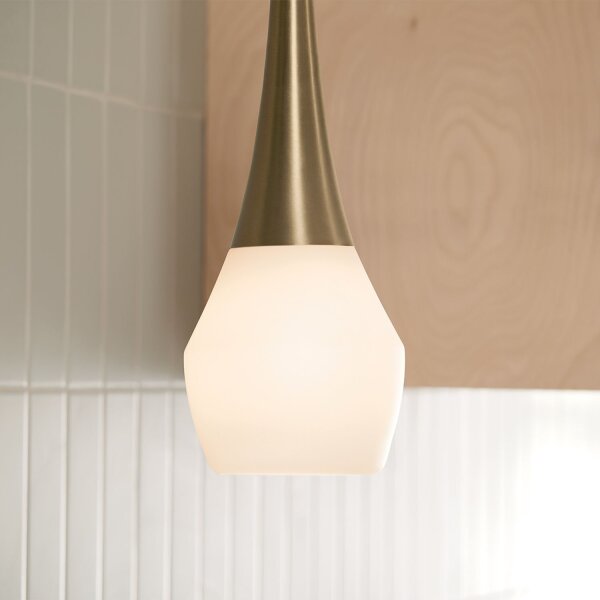 Lampe à suspendre verre métal E27 H : max. 144,5 cm Moderne