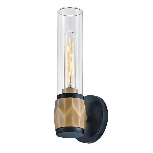 Applique salle de bain 34,6 cm de haut IP44 E27 Moderne Métal Verre