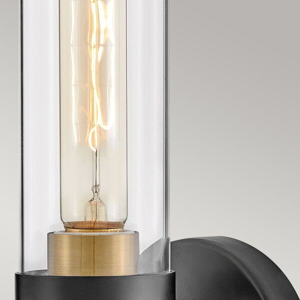 Applique salle de bain 34,6 cm de haut IP44 E27 Moderne Métal Verre
