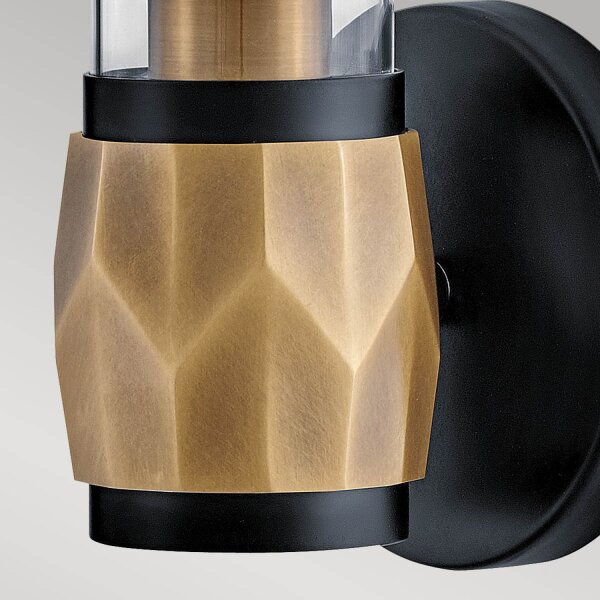 Applique salle de bain 34,6 cm de haut IP44 E27 Moderne Métal Verre