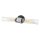 Lampe de salle de bain métal verre L : 56,5 cm IP44 E27 2 flammes