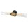 Lampe de salle de bain murale 56,5 cm de large IP44 2x E27 métal verre