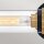 Lampe de salle de bain murale 56,5 cm de large IP44 2x E27 métal verre