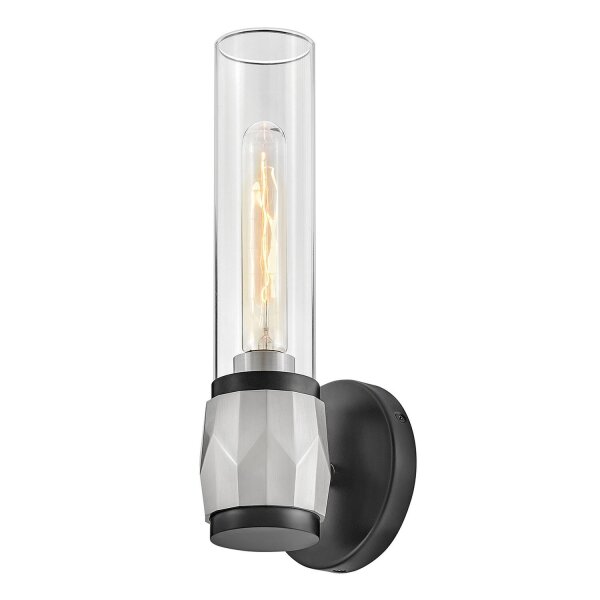 Lampe de salle de bain métal verre E27 IP44 H : 34,6 cm Moderne GRETA