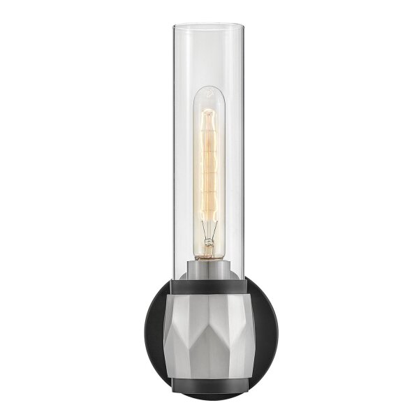Lampe de salle de bain métal verre E27 IP44 H : 34,6 cm Moderne GRETA