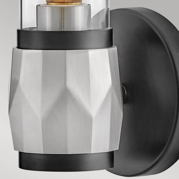 Lampe de salle de bain métal verre E27 IP44 H : 34,6 cm Moderne GRETA