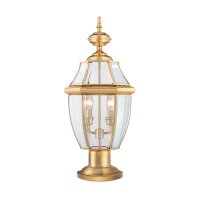 Luminaire de socle extérieur laiton verre...