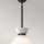 Suspension métal verre D : 35,8 cm rond noir blanc