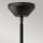 Suspension métal verre D : 35,8 cm rond noir blanc