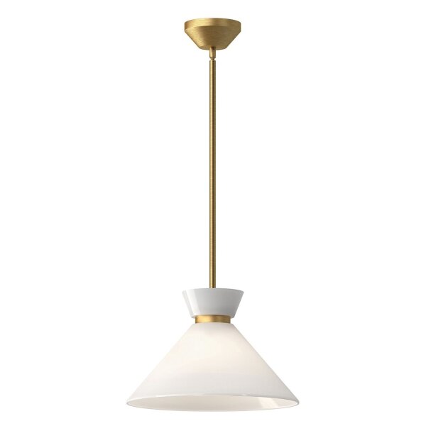 Lampe à suspendre Retro Ø 35,8 cm métal verre E27 réglable en or