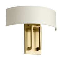 Applique métal tissu 38,1 cm de large E14 2 flammes