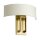 Applique métal tissu 38,1 cm de large E14 2 flammes