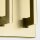 Applique métal tissu 38,1 cm de large E14 2 flammes