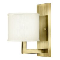 Applique M&eacute;tal Tissu E27 30,5 cm de haut Moderne...