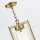 Lustre métal tissu 62,9 cm de large 4x E27 avec abat-jour