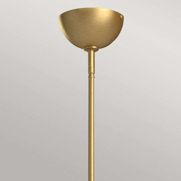Lampe à suspendre verre métal 96,8 cm de large 3-flamme E27