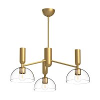 Lampe à suspendre verre métal 96,8 cm de...