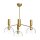 Lampe à suspendre verre métal 96,8 cm de large 3-flamme E27