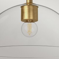 Lampe de plafonnier verre métal E27 Ø 30,5...