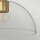 Lampe de plafonnier verre métal E27 Ø 30,5 cm en or brossé