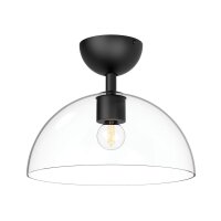 Lampe de plafonnier verre métal E27 D : 30,5 cm...