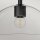 Lampe de plafonnier verre métal E27 D : 30,5 cm rond noir