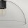 Lampe de plafonnier verre métal E27 D : 30,5 cm rond noir