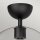 Lampe de plafonnier verre métal E27 D : 30,5 cm rond noir