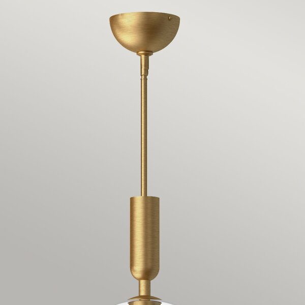 Lampe à suspendre ronde D : 30,5 cm H : max. 158,3 cm Métal Verre