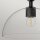 Suspension métal verre ronde D : 30,5 cm noir E27