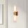 Luminaire de salle de bain métal verre LED G9 66 cm de haut Up Down IP44
