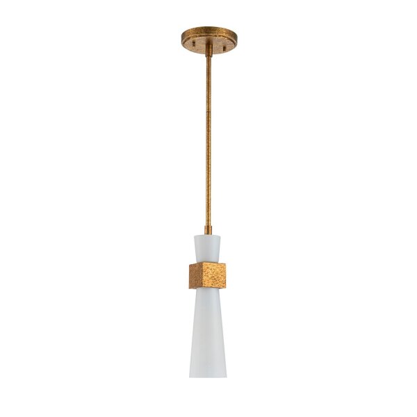 Plafonnier métal verre or antique blanc E27 orientable