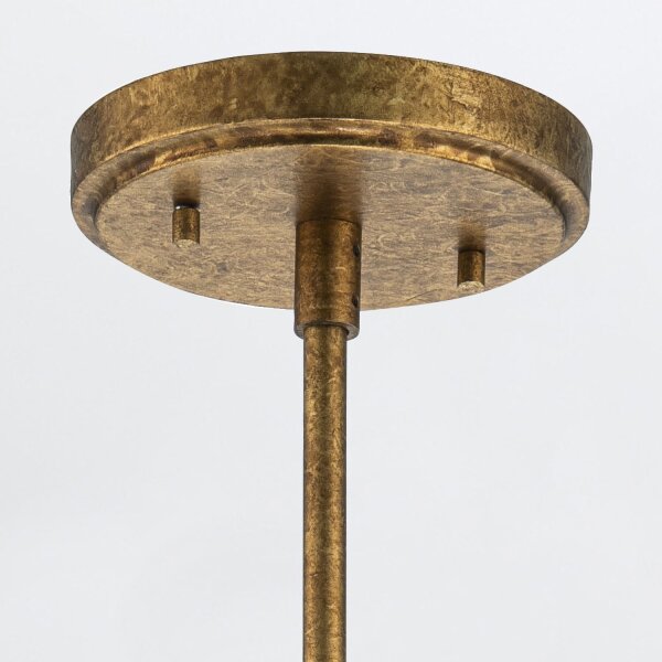 Plafonnier métal verre or antique blanc E27 orientable